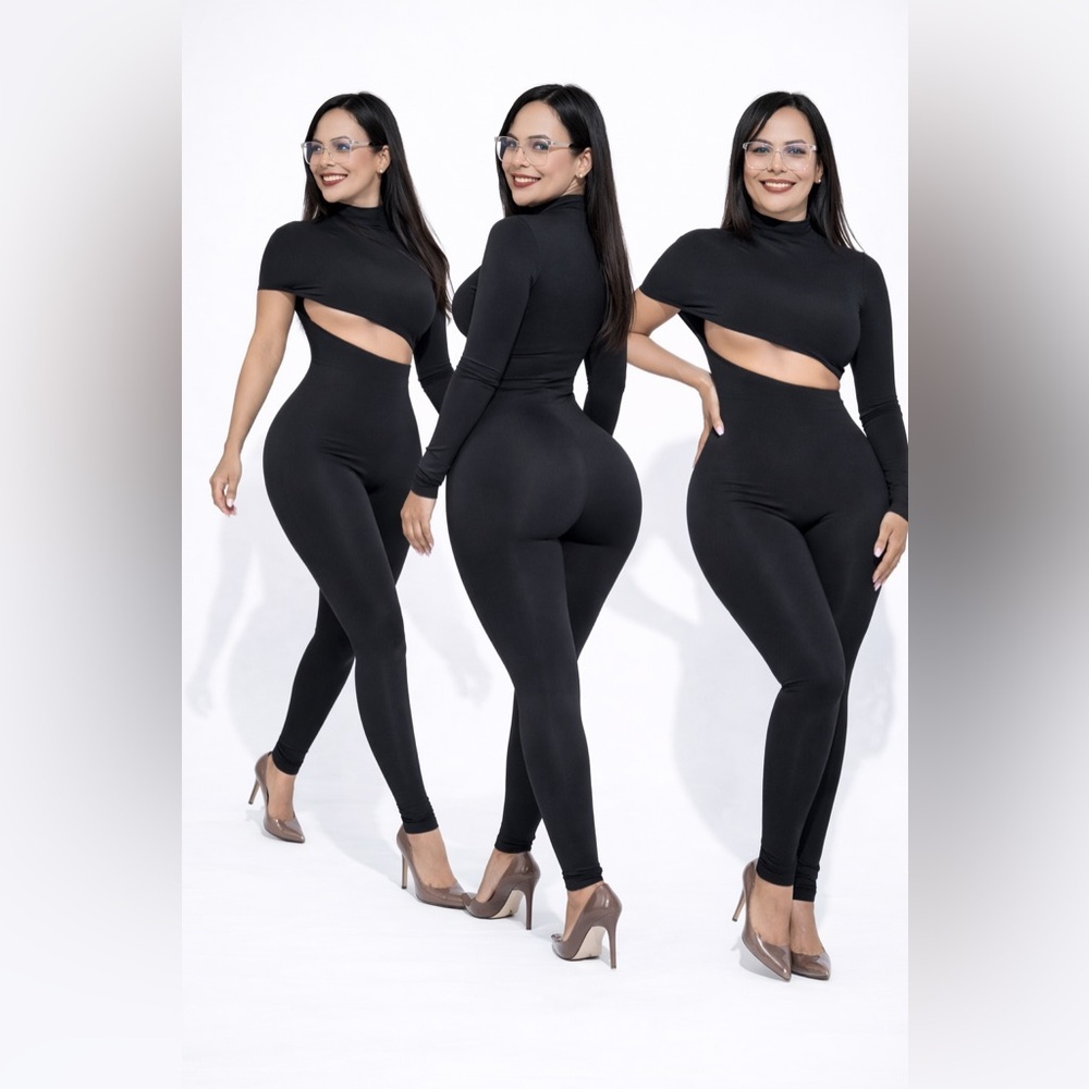 ✨ Noir Élysée Jumpsuit ✨
 Sexy Womenswear Lady Comfort Underwear Spandex